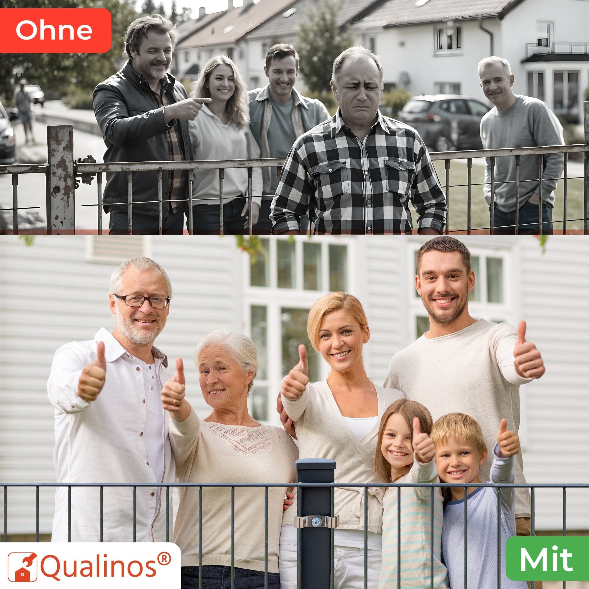 Qualinos Spannbügel 50 mm zur Doppelstabmattenzaun Befestigung - Qualinos