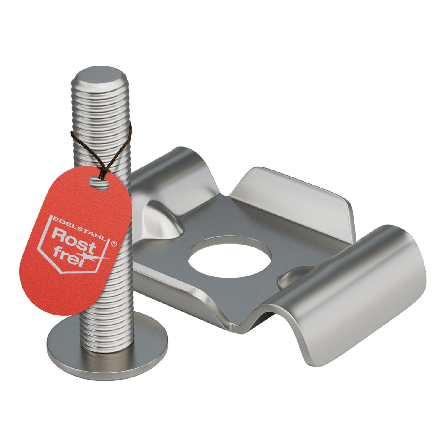 Butterfly Klemmplatten und Schrauben für Doppelstabmattenzaun - Qualinos