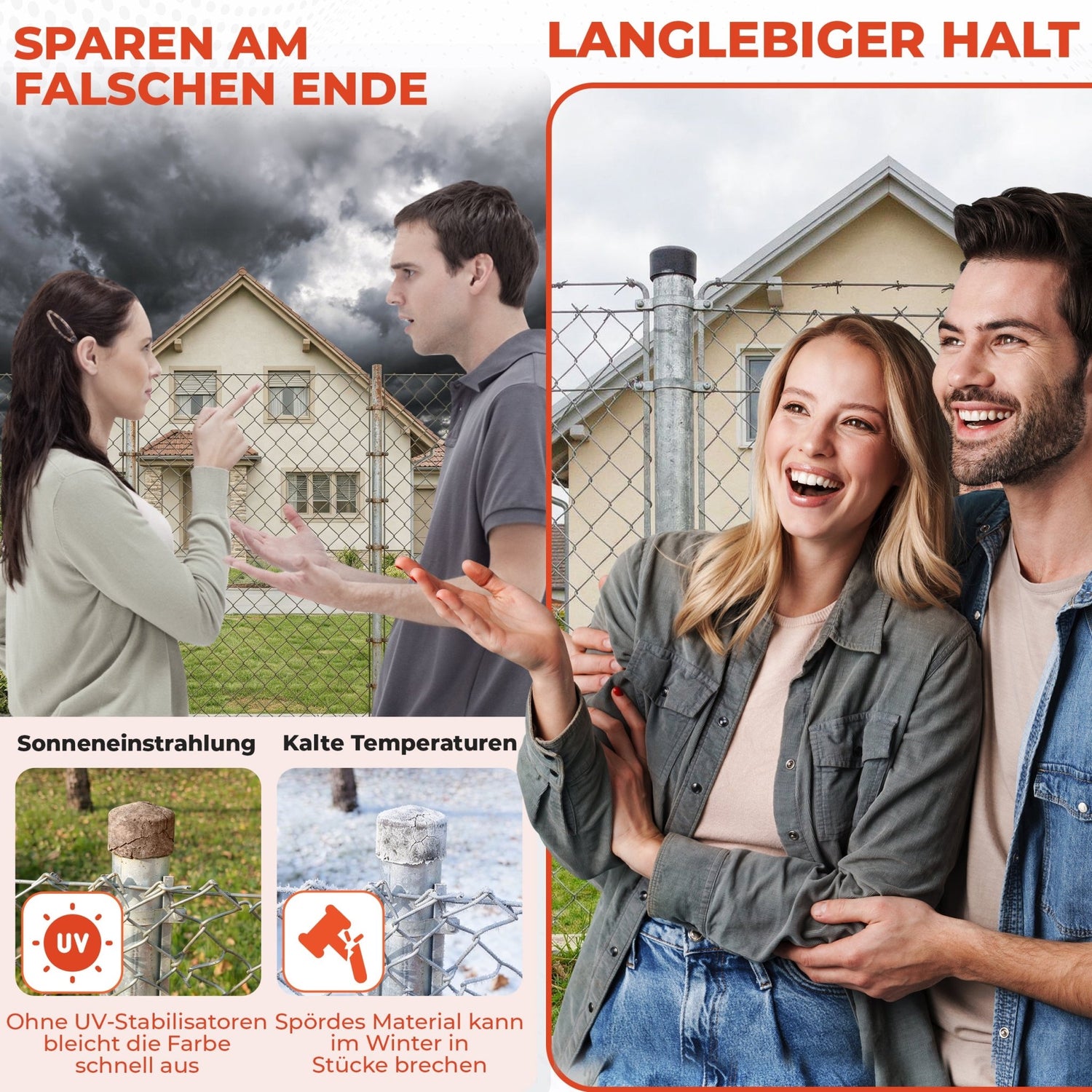 Maschendrahtzaun Pfostenkappe für Rundrohr Zaunpfosten - Qualinos