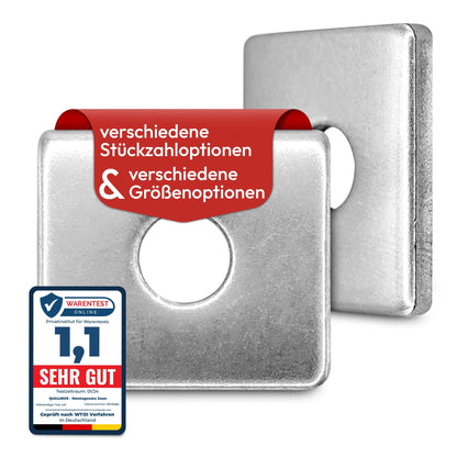 Flache Klemmplatten V2A für die Doppelstabmattenzaun Befestigung - Qualinos
