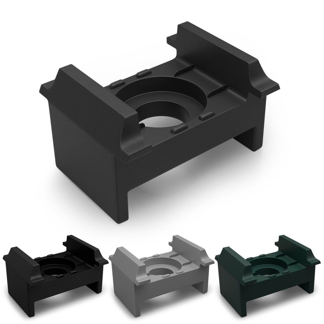 Zaunhalter für 40mm Zaunpfosten zum Nieten - Qualinos
