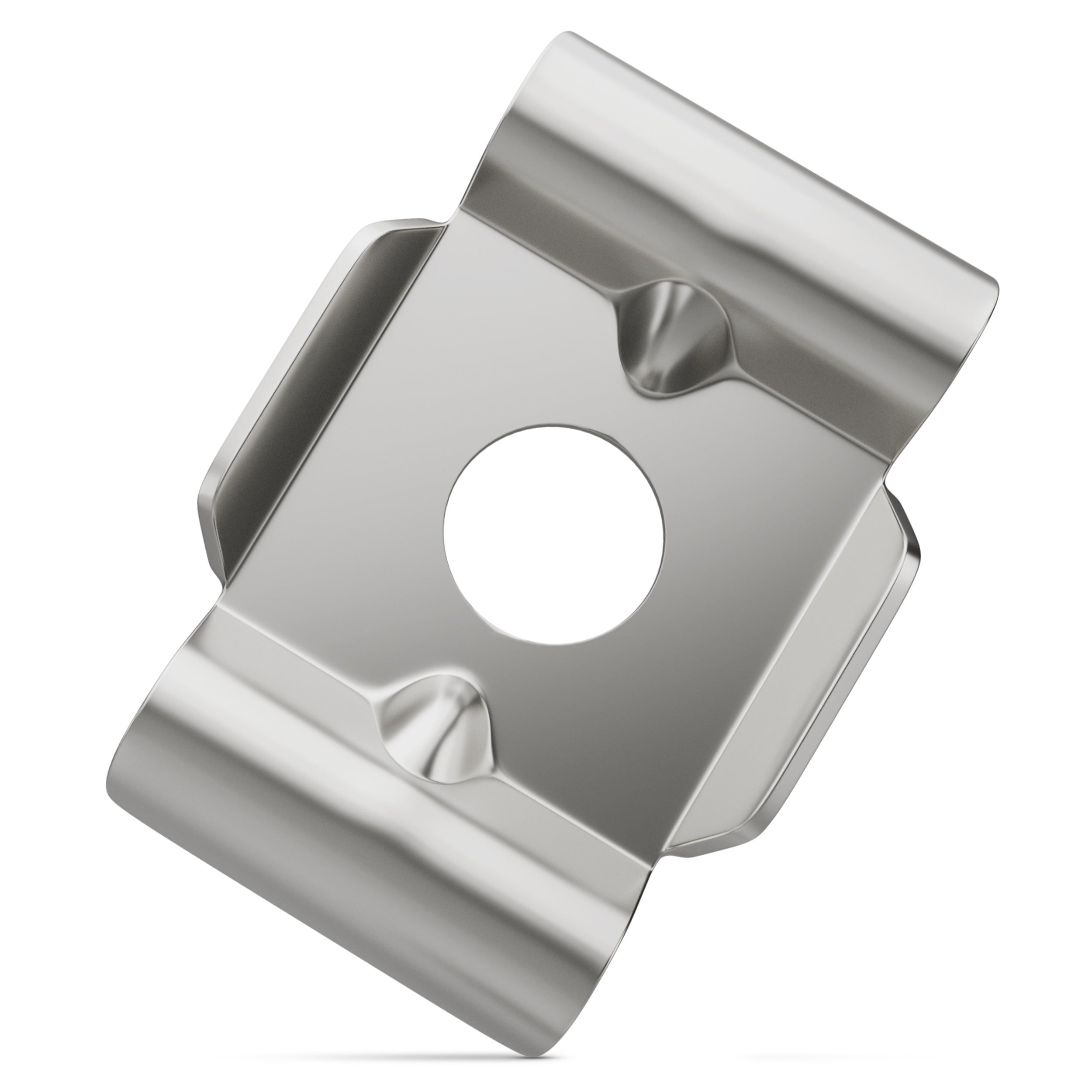 Zaunhalter Typ Butterfly V2A Edelstahl (versch. Stückzahlen) – Stabmattenzaun Zubehör zur Doppelstabmattenzaun Befestigung Made in Germany