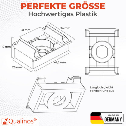 Zaunhalter flache Auflage für Zaunpfosten – Stabmattenzaun Zubehör zur Doppelstabmattenzaun Befestigung (versch. Farben)